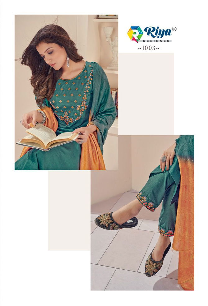 Riya Shanvi New Designer Ethnic Wear Kurti Pant With Dupatta Collection